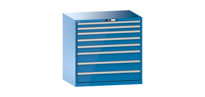 Armoire à tiroirs Lista 54 x 36E  H 100 x L 102,3 x P 72,5 cm 8 tiroirs Key Lock