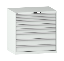 Armoire à tiroirs Lista 54 x 36E  H 100 x L 102,3 x P 72,5 cm 8 tiroirs Key Lock