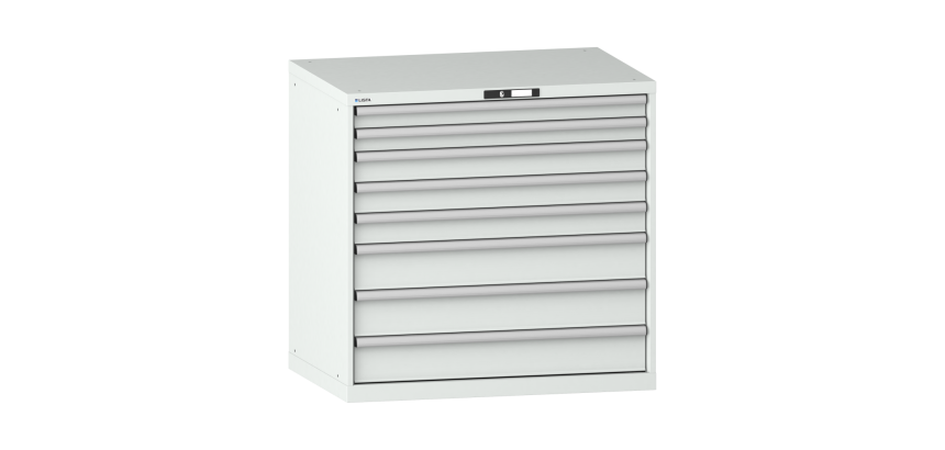 Armoire à tiroirs Lista 54 x 36E  H 100 x L 102,3 x P 72,5 cm 8 tiroirs Key Lock