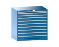 LISTA - Armoire à tiroirs (HxLxP) 100 x 102,3 x 72,5cm KEY Lock R5012