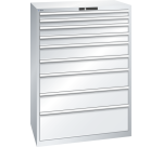 Armoire à tiroirs Lista 54 x 36E  H 145 x L 102,3 x P 72,5 cm 9 tiroirs Key Lock
