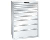 LISTA - Armoire à tiroirs (HxLxP) 145 x 102,3 x 72,5cm KEY Lock R7035