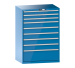 Armoire à tiroirs Lista 54 x 36E  H 145 x L 102,3 x P 72,5 cm 9 tiroirs Key Lock