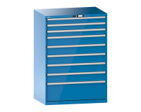 LISTA - Armoire à tiroirs (HxLxP) 145 x 102,3 x 72,5 cm KEY Lock R5012