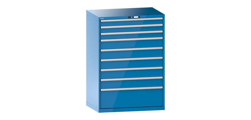 Armoire à tiroirs Lista 54 x 36E  H 145 x L 102,3 x P 72,5 cm 9 tiroirs Key Lock
