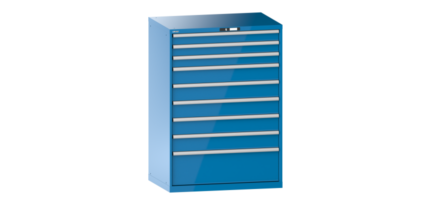 Armoire à tiroirs Lista 54 x 36E  H 145 x L 102,3 x P 72,5 cm 9 tiroirs Key Lock