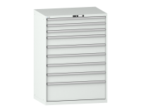 LISTA - Armoire à tiroirs (HxLxP) 145 x 102,3 x 72,5 cm KEY Lock R7035