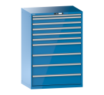 Armoire à tiroirs Lista 54 x 36E  H 145 x L 102,3 x P 72,5 cm 10 tiroirs Key Lock