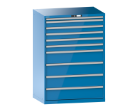 LISTA - Armoire à tiroirs (HxLxP) 145 x 102,3 x 72,5cm KEY Lock R5012