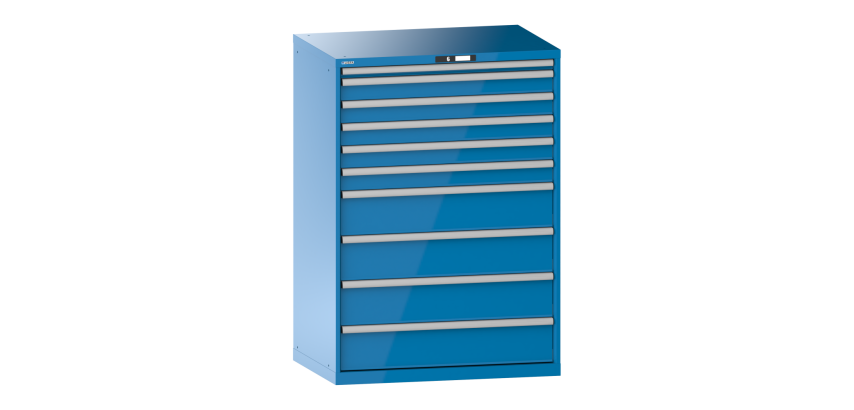 Armoire à tiroirs Lista 54 x 36E  H 145 x L 102,3 x P 72,5 cm 10 tiroirs Key Lock