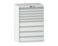 LISTA - Armoire à tiroirs (HxLxP) 145 x 102,3 x 72,5 cm KEY Lock R7035