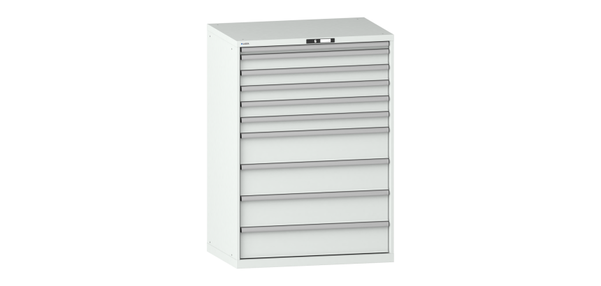 Armoire à tiroirs Lista 54 x 36E  H 145 x L 102,3 x P 72,5 cm 10 tiroirs Key Lock