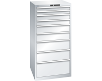 LISTA - Armoire à tiroirs 36x36E (HxLxP) 145 x 71,7 x 72,5 cm KEY Lock R7035