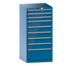 Armoire à tiroirs Lista 36 x 36E  H 145 x L 71,7 x P 72,5 cm 9 tiroirs Key Lock