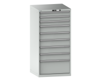 LISTA - Armoire à tiroirs (HxLxP) 145 x 71,7 x 72,5 cm KEY Lock R7035