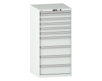LISTA - Armoire à tiroirs (HxLxP) 145 x 71,7 x 72,5 cm KEY Lock R7035
