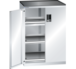 Armoire portes battantes Lista 36x27E - 3 tiroirs + 2 rayons extensibles charge 75 Kg