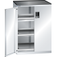 LISTA - Armoire à tiroirs avec portes battantes 36x27E (LxPxH) 717x600x1020mm 1 tiroir (200kg), 2 rayons extensibles (200kg) KEY Lock Gris clair RAL 7035