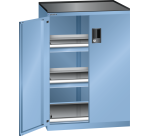 Armoire portes battantes Lista 36x27E - 1 rayon extensible charge 75 Kg