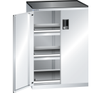 Armoire portes battantes Lista 36x27E - 1 rayon extensible charge 75 Kg