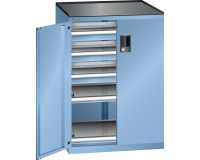 Armoire portes battantes Lista 36x27E - 2 rayons extensibles charge 200 Kg