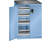 LISTA - Armoire à tiroirs (HxLxP) 102 x 71,7 x 60cm KEY Lock R5012