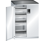 Armoire à tiroirs à portes battantes Lista 36x27E - charge 200 Kg