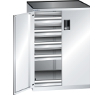 Armoire à tiroirs à portes battantes Lista 36x27E - charge 200 Kg