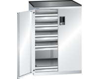 Armoire à tiroirs à portes battantes Lista 36x27E - charge 200 Kg