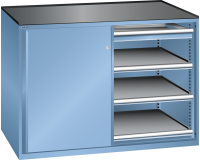 LISTA - Armoire à tiroirs 2x36x27E (HxLxP) 102 x 143 x 62,7cm KEY Lock R5012