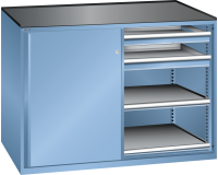 LISTA - Armoire à tiroirs 2x36x27E (HxLxP) 102 x 143 x 62,7cm KEY Lock R5012