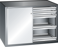 LISTA - Armoire à tiroirs 2x36x27E (HxLxP) 102 x 143 x 62,7cm KEY Lock R5012