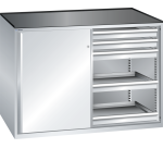 Armoire à tiroirs à portes coulissantes Lista 2x36x27E avec tiroirs - charge 200 Kg