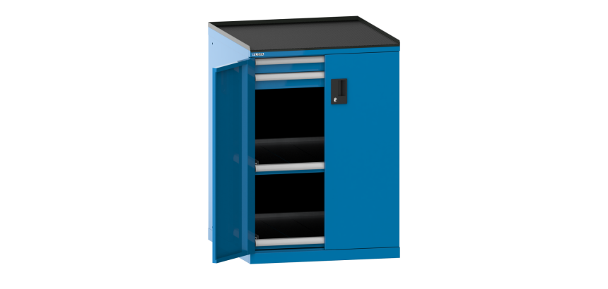 Armoire portes battantes Lista 36x36E H 102 cm - 2 rayons extensibles charge 200 Kg
