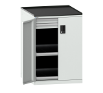 Armoire portes battantes Lista 36x36E H 102 cm - 2 rayons extensibles charge 200 Kg