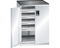 LISTA - Armoire à tiroirs (HxLxP) 102 x 71,7 x 75,3 cm KEY Lock R7035