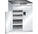 Armoire portes battantes Lista 36x36E H 102 cm - 2 rayons extensibles charge 200 Kg