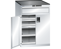 Armoire portes battantes Lista 36x36E H 102 cm - 2 rayons extensibles charge 200 Kg