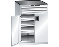 LISTA - Armoire à tiroirs (HxLxP) 102 x 71,7 x 75,3 cm KEY Lock R7035