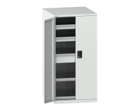 Armoire à portes battantes Lista 36x36E H 145 cm - 3 tiroirs + 2 rayons extensibles - charge 200 Kg