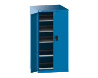 LISTA - Armoire à tiroirs H 145 x L 71,7 x P 75,3 cm KEY Lock - 3 tiroirs amovibles et 2 extensibles - charge 200 Kg