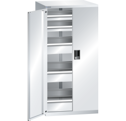 Armoire à tiroirs à portes battantes Lista 36x36E 5 tiroirs - charge 200 Kg