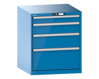 LISTA - Armoire à tiroirs (HxLxP) 85 x 71,7 x 72,5 cm KEY Lock R5012