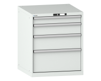 LISTA - Armoire à tiroirs (HxLxP) 85 x 71,7 x 72,5cm KEY Lock R7035