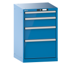 Armoire à tiroirs Lista 27x27E H 85 x L 56,4 x P 57,2 cm avec plusieurs tiroirs Key Lock