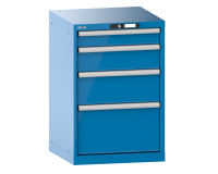 LISTA - Armoire à tiroirs (HxLxP) 85 x 56,4 x 57,2 cm 27x27E KEY Lock R5012