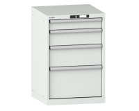 LISTA - Armoire à tiroirs (HxLxP) 85 x 56,4 x 57,2 cm KEY Lock R7035