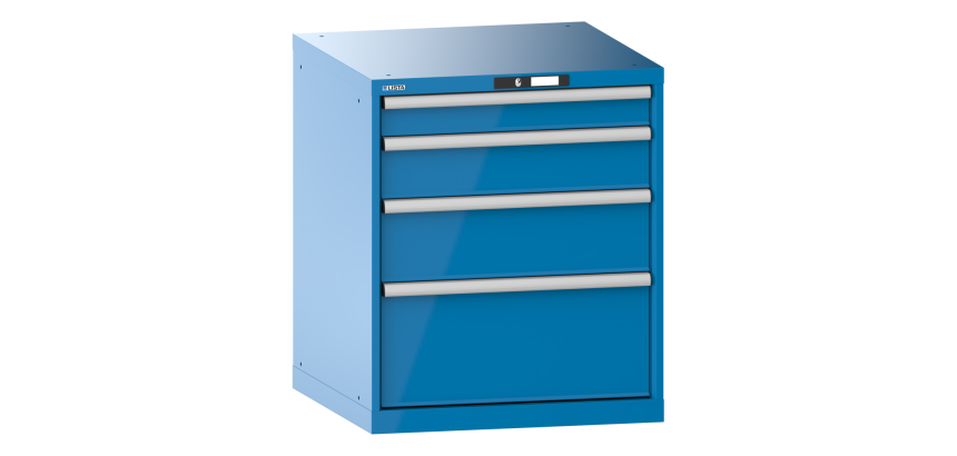 Armoire à tiroirs Lista 36 x 36E  H 85 x L 71,7 x P 72,5 cm 4 tiroirs Key Lock