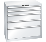 Armoire à tiroirs Lista 54 x 36E  H 100 x L 102,3 x P 72,5 cm 5 tiroirs Key Lock