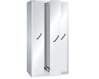 Armoire à 3 extensions verticales Lista H 195 x L 100 x P 69,5 cm gris RAL 7035
